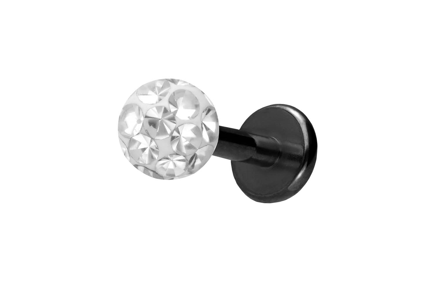 Titan Labret Piercing mit Innengewinde EPOXY-KUGEL